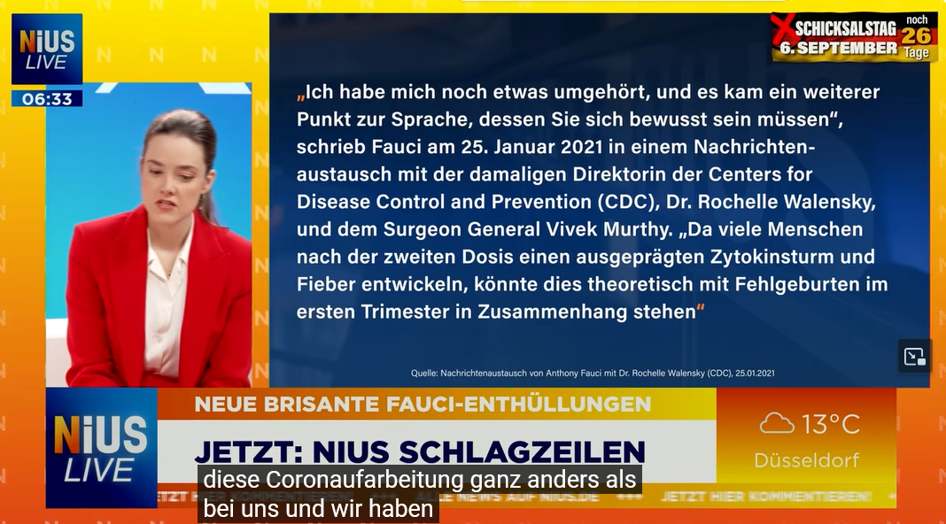 Corona Aufarbeitung in USA | Dr. Fauci wusste von Fehlgeburtsrisiko